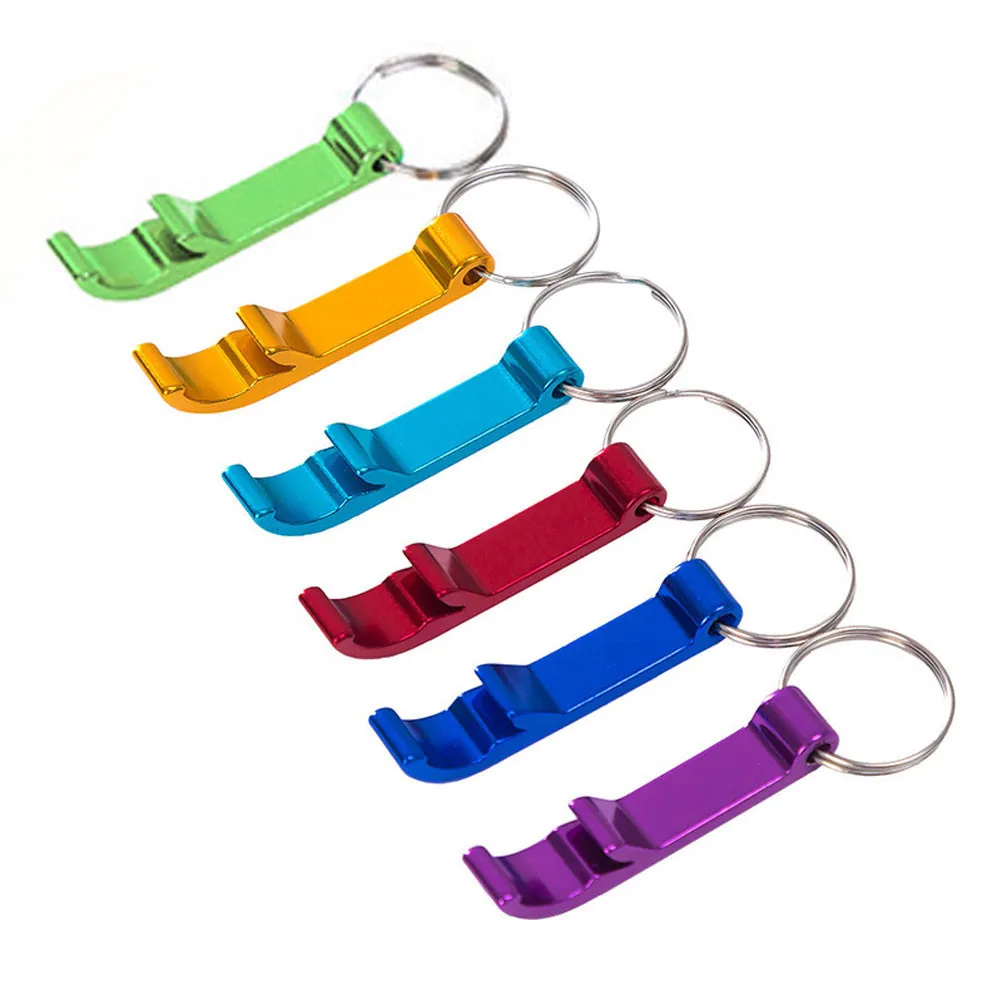 

Keychain FOR Portable Beer Bottle Opener 4 In 1 Pocket Aluminum Beer Bottle Opener Can 6 Colors Wedding Party Favor Gifts #L3$