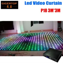 Шаг 18/19/20 выбрать 3 м* 3 м Звездный СВЕТОДИОДНЫЙ занавес для декорации для диджея 0 Кольцо Цепь связь 5 мм RGB полный Цвет шаг; высота каблука 18 см