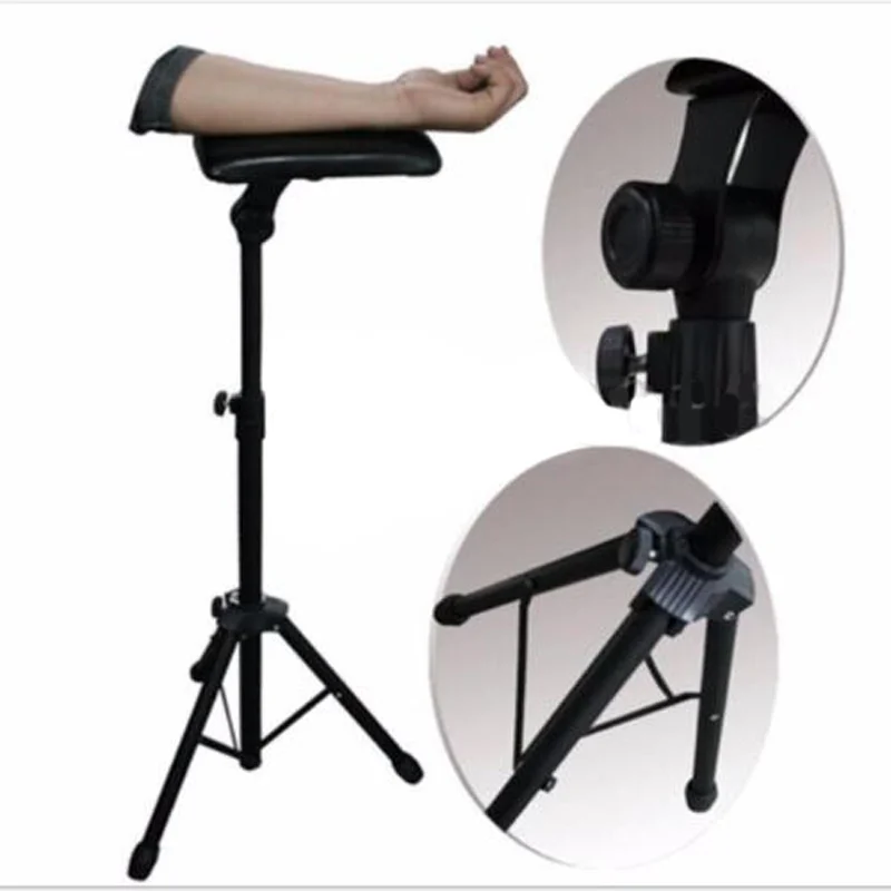 1pc Portable Tattoo Arm Leg Rest Black Adjustable Tattoo Tripod Stand For Home Tattoo Accessories