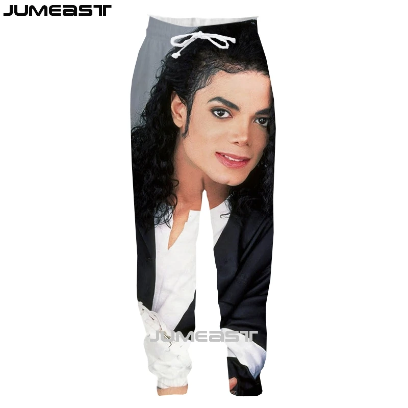 Jumeast бренд для мужчин/женщин 3D печатных суперзвезда Майкл Джексон повседневные длинные брюки Спортивный пуловер длина спортивные брюки модные брюки