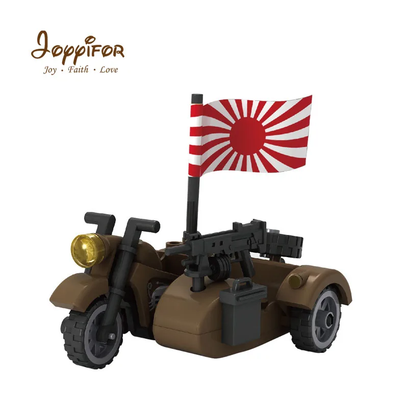 FGHGH военный трехколесный мотоцикл Строительные блоки Кирпич DIY игрушки