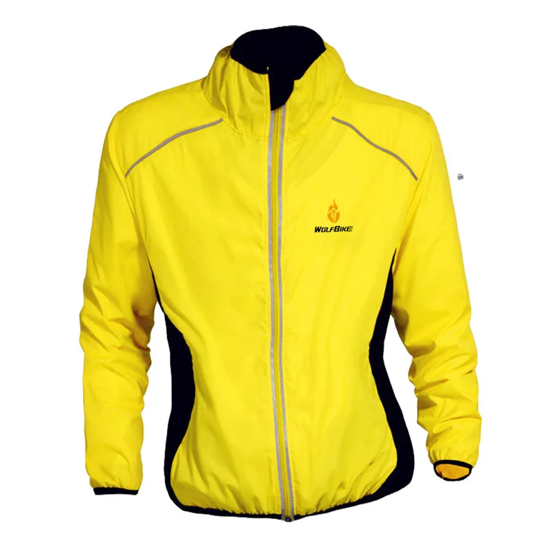 thumbnail image 1 of WOSAWE - Maillot de ciclismo de manga larga a prueba de viento para hombre, cortavientos, impermeable, para ciclismo, 1 of 5