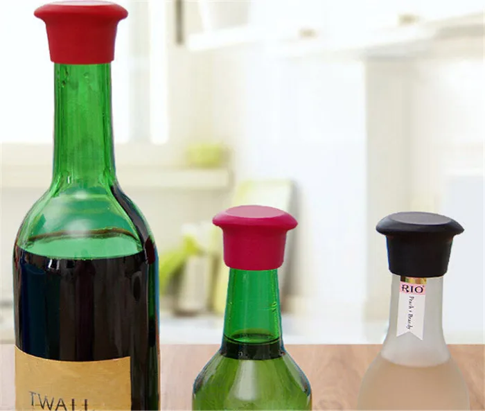 Горячая пробка бутылки вина силиконовые барные инструменты сохранение вина пробки кухня пробка шампанского вина бутылочные крышки сделать