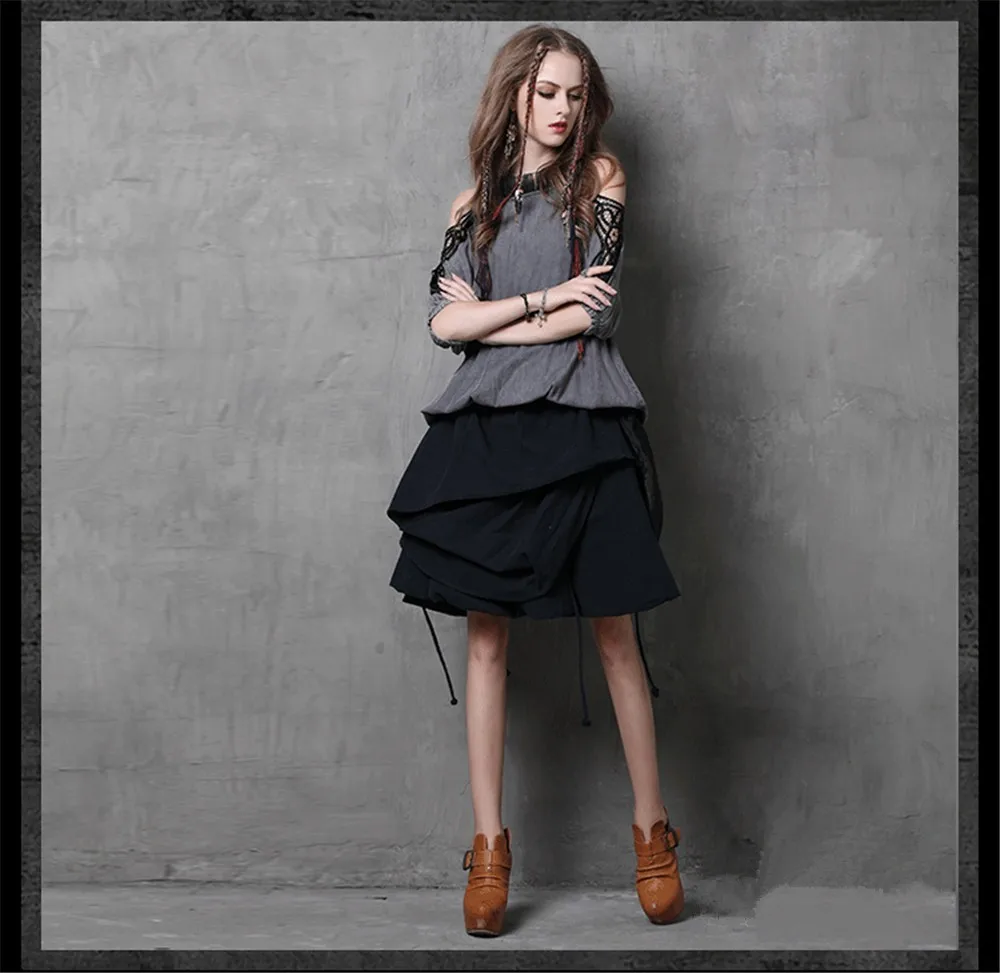 Vintage Autumn Loose Women Blouse 90% Cotton O-neck Women Shirt Hollow Out Sleeve Blusa Feminina Elegant Shirt Women's Clothes (21)