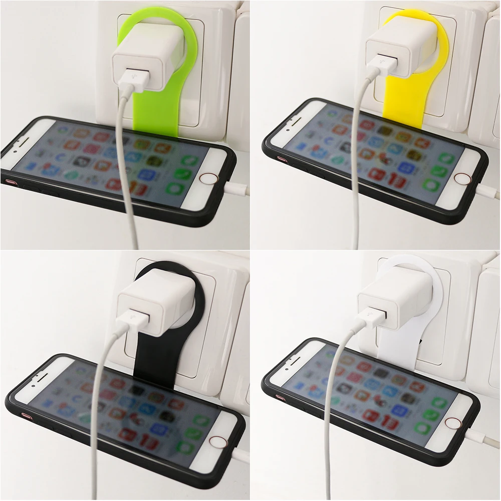 Новое модное универсальное настенное зарядное устройство вешалка для мобильного телефона Подставка держатель фиксированный зарядный кабель органайзер для iPhone samsung