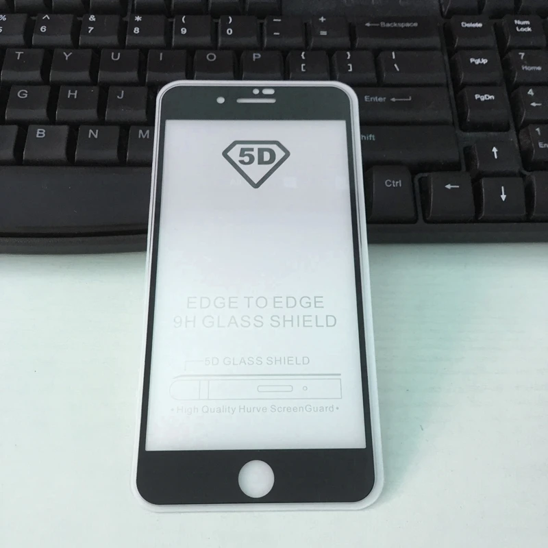 5D полное клеевое покрытие из закаленного стекла для Iphone 7 Plus, защитная пленка для экрана для Iphone 7 Plus, полное клеевое стекло для Iphone 7 Plus