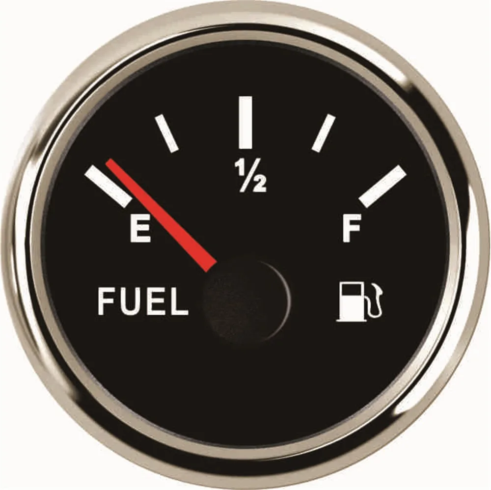 1 шт. 52 мм указатель Тип уровня топлива измерительные приборы 0-190ohm измеритель уровня топлива 9-32 В для авто Лодки Грузовик с красной подсветкой