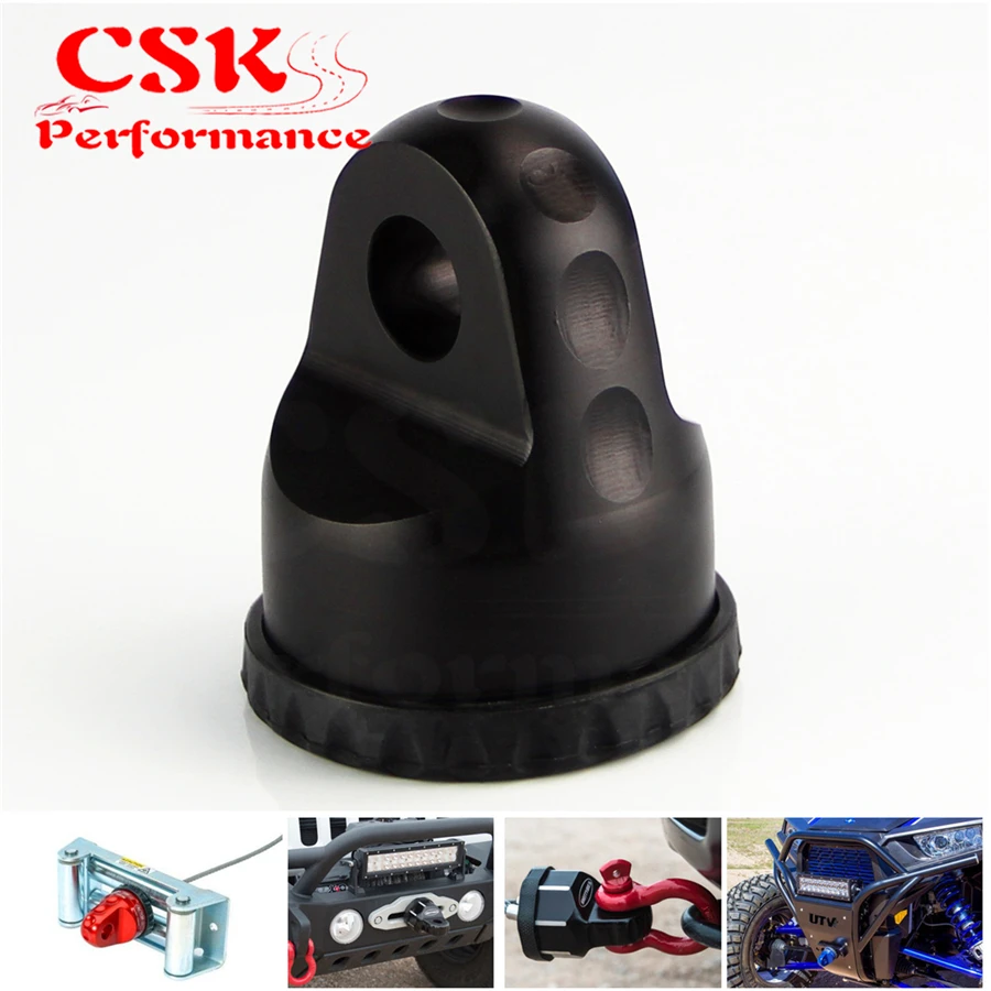 

XTV Shackle / D-Ring Mount For UTV ATV Winch Lines With PQY sticker Black / Red