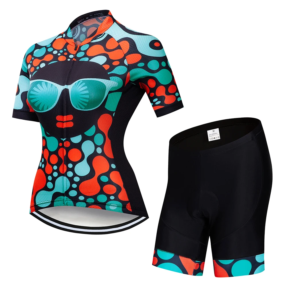 

VENDULL 2018 Women's Cycling Jersey Set Short Sleeve Road Bike Cycling Clothing Ropa Ciclismo Bicycle Sportswear Clothes#08