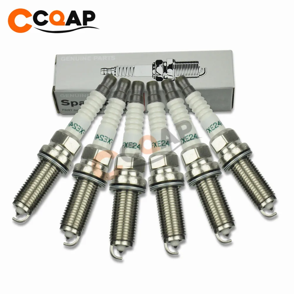 6x 22401-JK01D FXE24HR11 Иридиум Свеча зажигания для Nissan 370Z Infiniti Q70 QX50 3 7 22401JK01D | Автомобили и