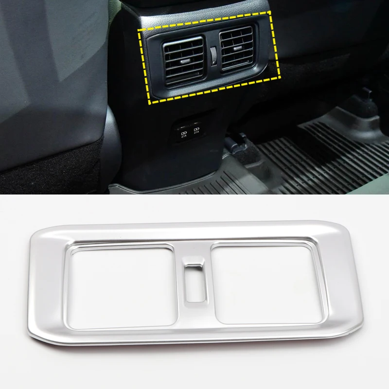 

Fit for Toyota RAV4 XA50 2019 2020 Car Styling Matte Rear Side Air Condition Vent Outlet Cover Trim 1pcs Auto Accessory