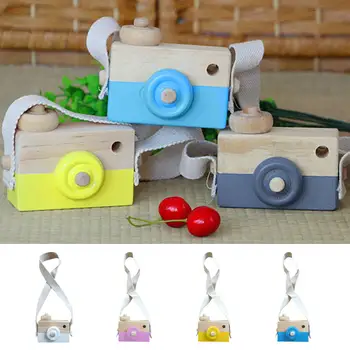 

9*3.5*8cm Cute Nordic Hanging Wooden Camera Toys Kids Toy Gift Room Decor Furnishing Articles Wooden Toys For Kid
