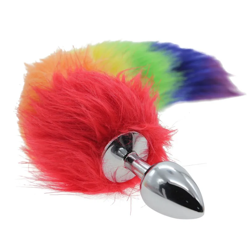 

Colorful Stopper Toy Plug Stainless Steel Fox Tail Stopper