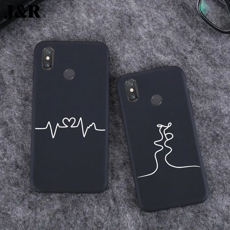 For Xiaomi Mi Max 3 Case Full Protection Soft Silicone Matte Black Cover For Xiaomi MiMax 3 Mi Max3 Abstract Line Phone Cases