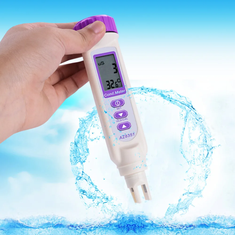 

AZ8351 Pen Conductivity Test High Accuracy Conductivity Meter Automatic Temperature Compensation Water Test Pen