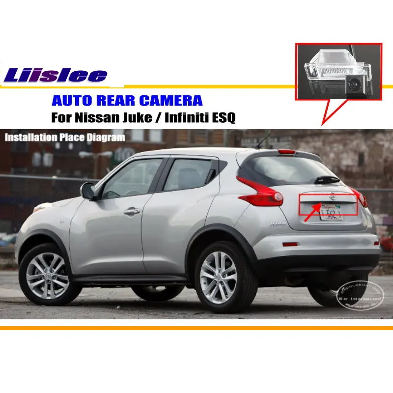 Liislee заднего вида камера для Nissan Juke/Infiniti ESQ/Обратный камера/HD CCD RCA NTST PAL/номерные знаки мотоциклов свет OEM