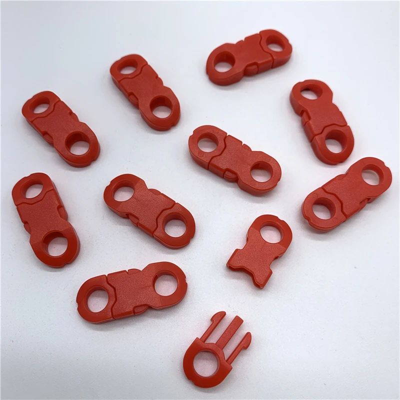 8mm Side Release Buckle Curved Parachute 550 Paracord Bracelet DIY Dog Collar Strap Webbing Outdoor Camp 10Pcs plastic side release buckle side release buckle