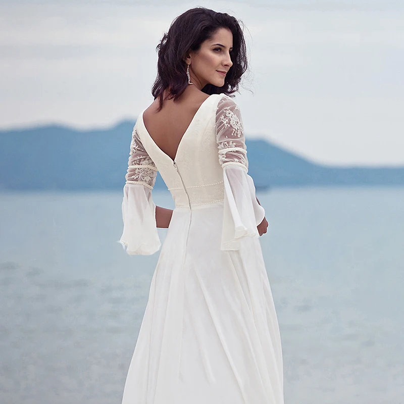 Элегантное женское вечернее платье длиной до пола, длинное осеннее платье, сексуальное кружевное платье с глубоким v-образным вырезом и бисером, белые женские платья Vestidos