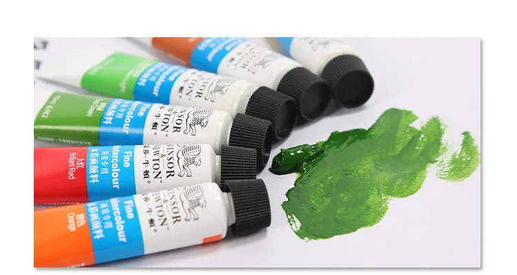 24 цвета Winsor Newton акварельные краски в наборе акварельные краски s для ткани Текстильные пигментные краски для рисования для художника Acuarelas
