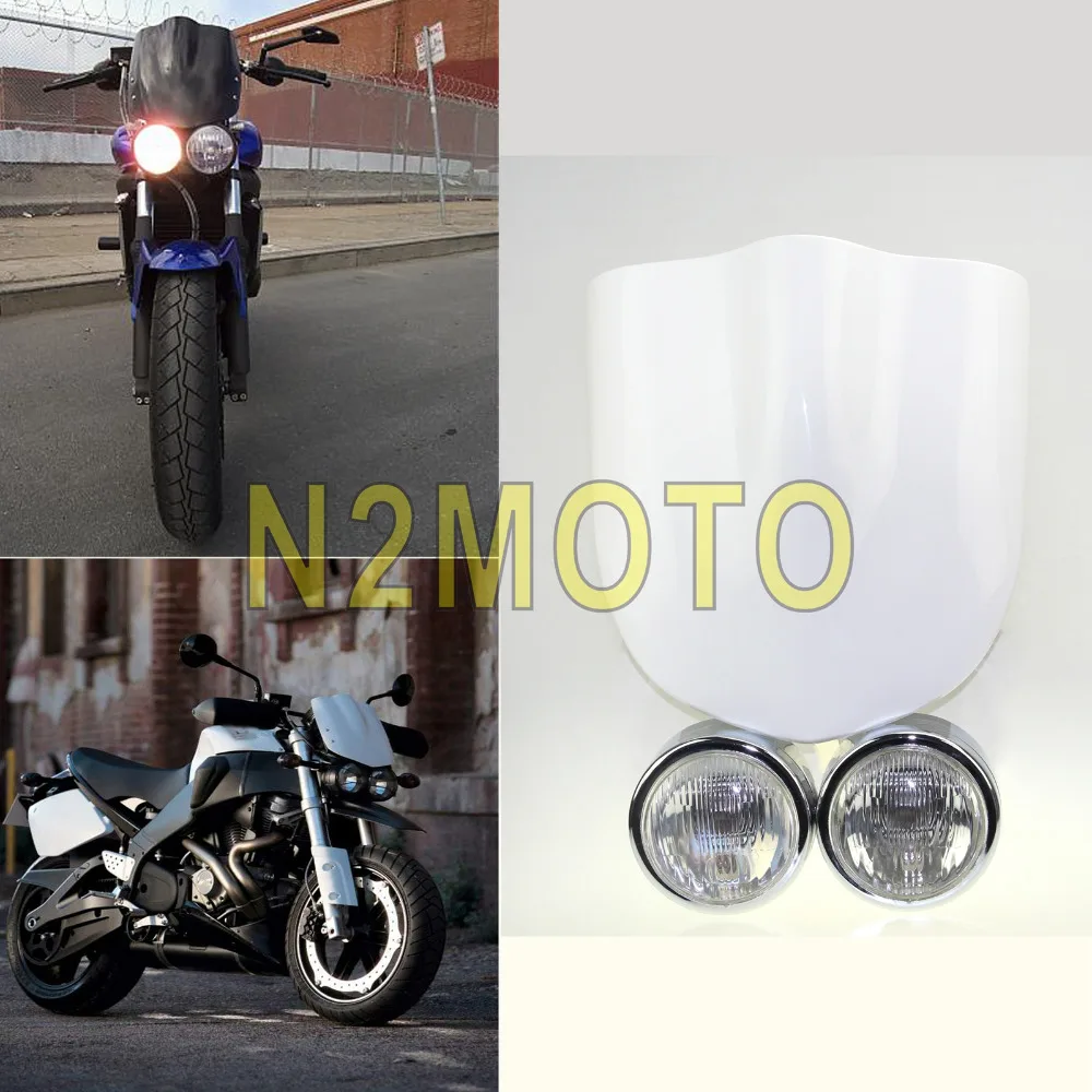 

Twin Headlight Dominator Screen Windshield Headlight Faring Buell Fly Screen XB9S XB12S XB12STT Lightning Streetfighter