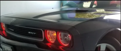para Dodge Challenger Anéis de Halo Luz de Circulação Multi-cor Kit Led Angel Eyes Rgb Diurna Drl 2008 2009 2010 2011 2020 2 2012 2013 2014 Multi-cor Kit Led Angel