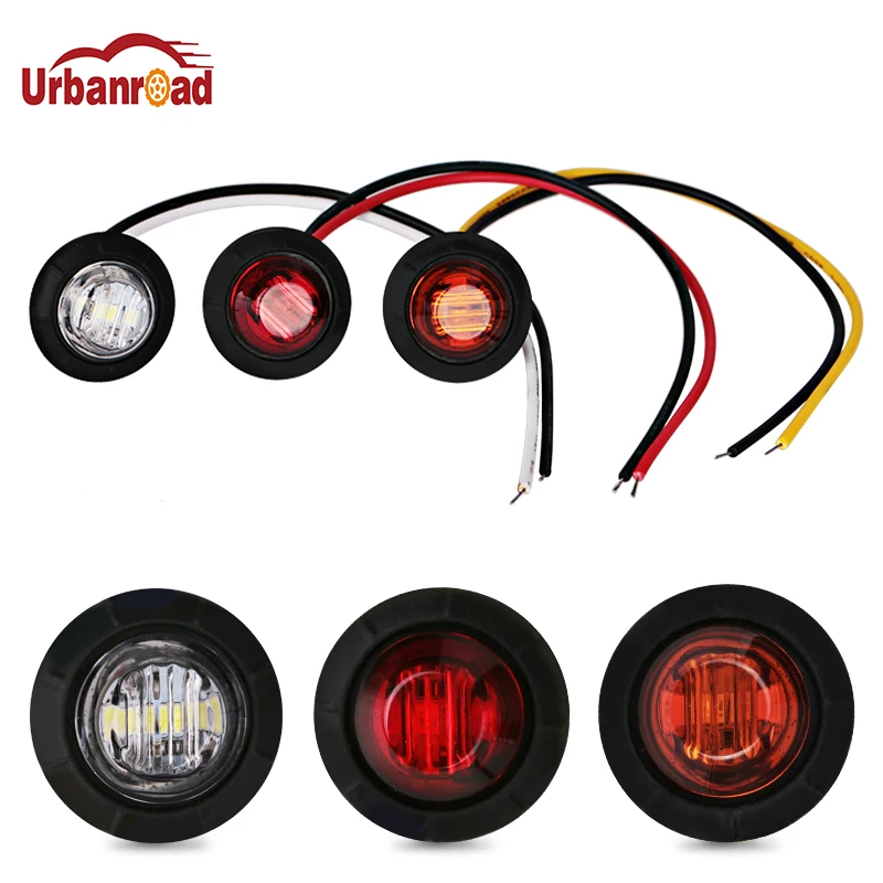 Urbanroad 10Pcs 12V LED Side Marker Turn Signal Light Clearance