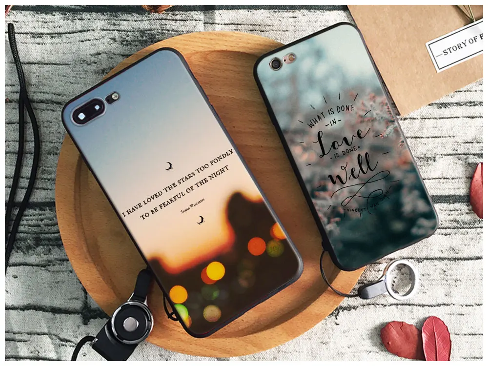 

Van gogh aesthetics memes quotes words Soft Silicone TPU Phone Case Cover For Apple iPhone 5 5s Se 6 6s 7 8 Plus X XR XS MAX