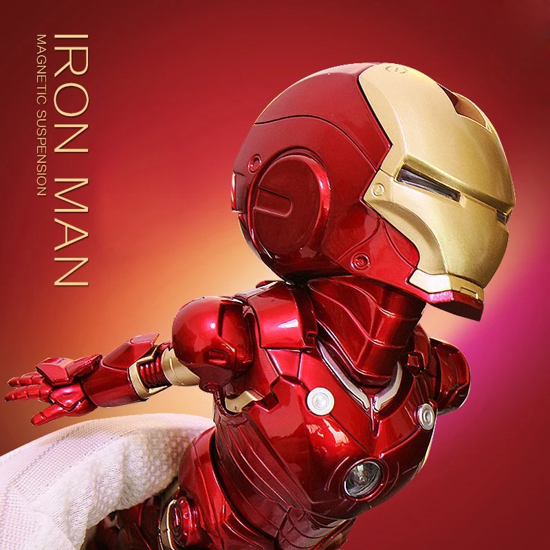 floating iron man desk toy