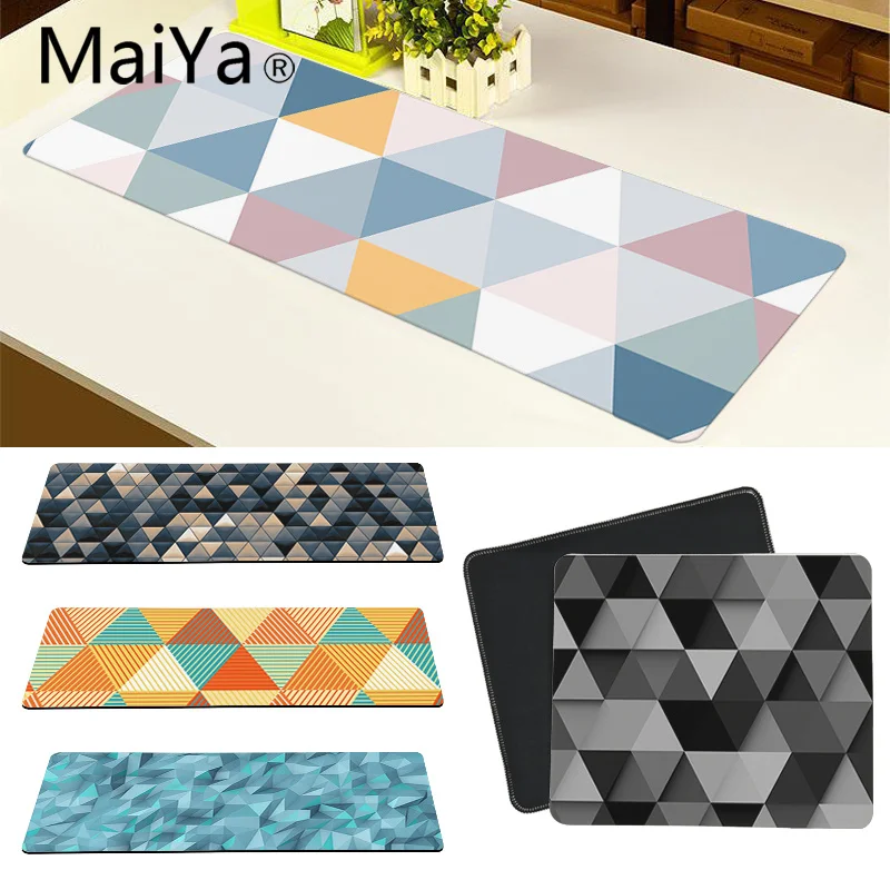 

Maiya High Quality Triangle Pattern Unique Desktop Pad Game Mousepad Free Shipping Large Mouse Pad Keyboards Mat