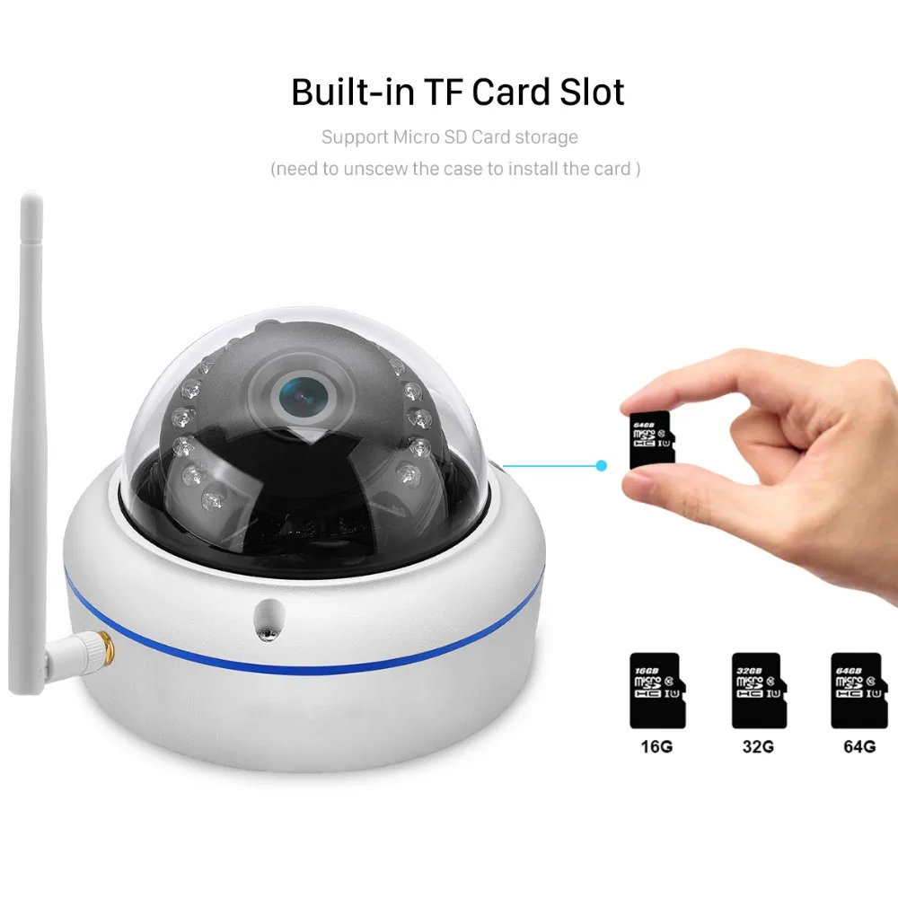 IP камера BESDER беспроводная 2 Мп FHD 1080P Wi Fi 64 ГБ TF карта|Камеры видеонаблюдения| |