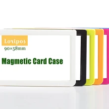 90*58 мм Магнитная подставка-держатель для карточек этикетка бумажный знак держатель Чехол холодильник магнитная рамка металлическая полка цена Talker вывеска стойка