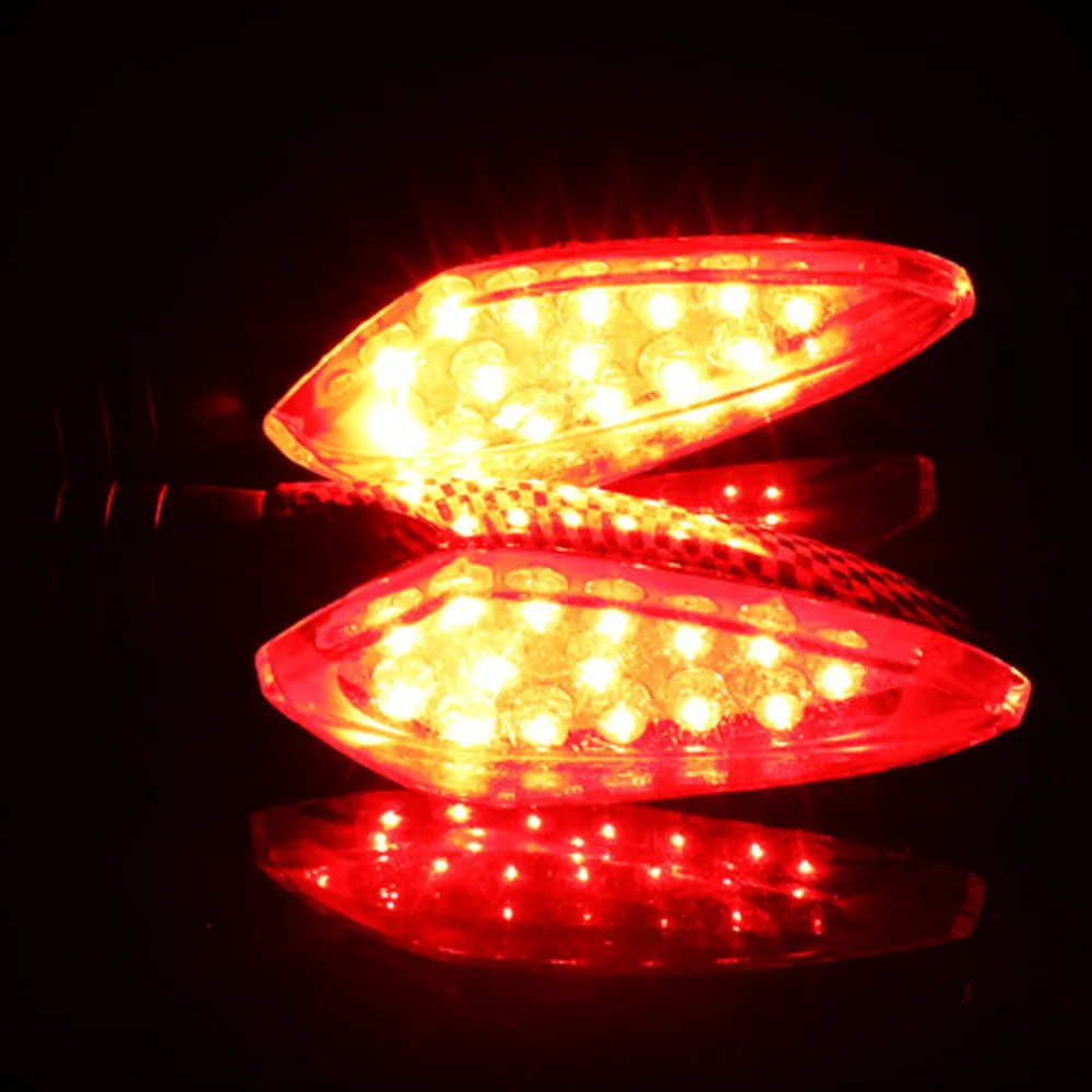 1 pair of Universal 12 LED Motorcycle Turn Signal Indicators Lights lamp 12V New Design Multicolor Lamps |