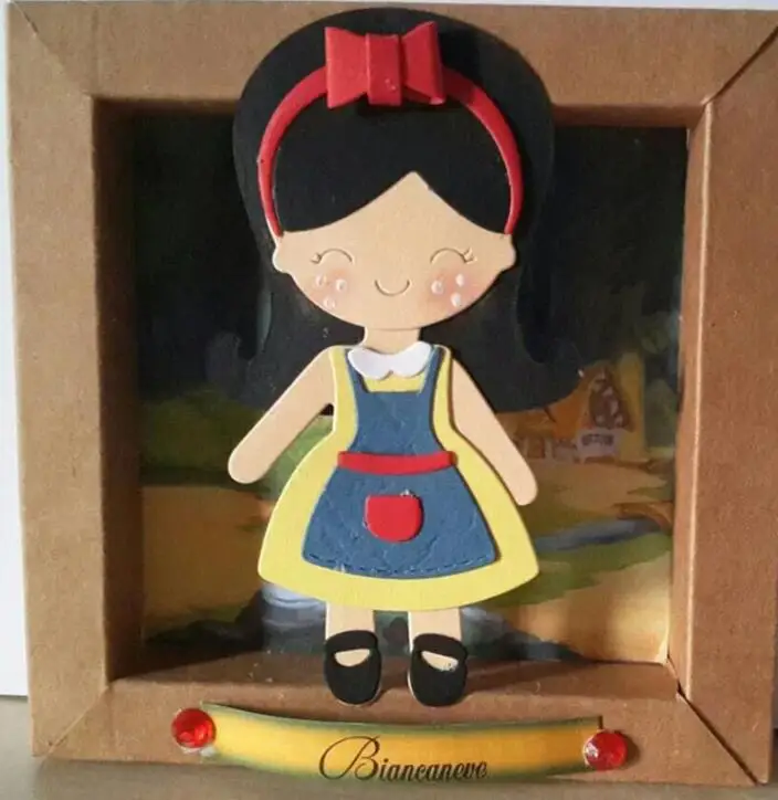  C15 METAL CUTTING DIES Cute girl Puzzle Girl Scrapbook card invitation paper craft party decor embo - 32825884585