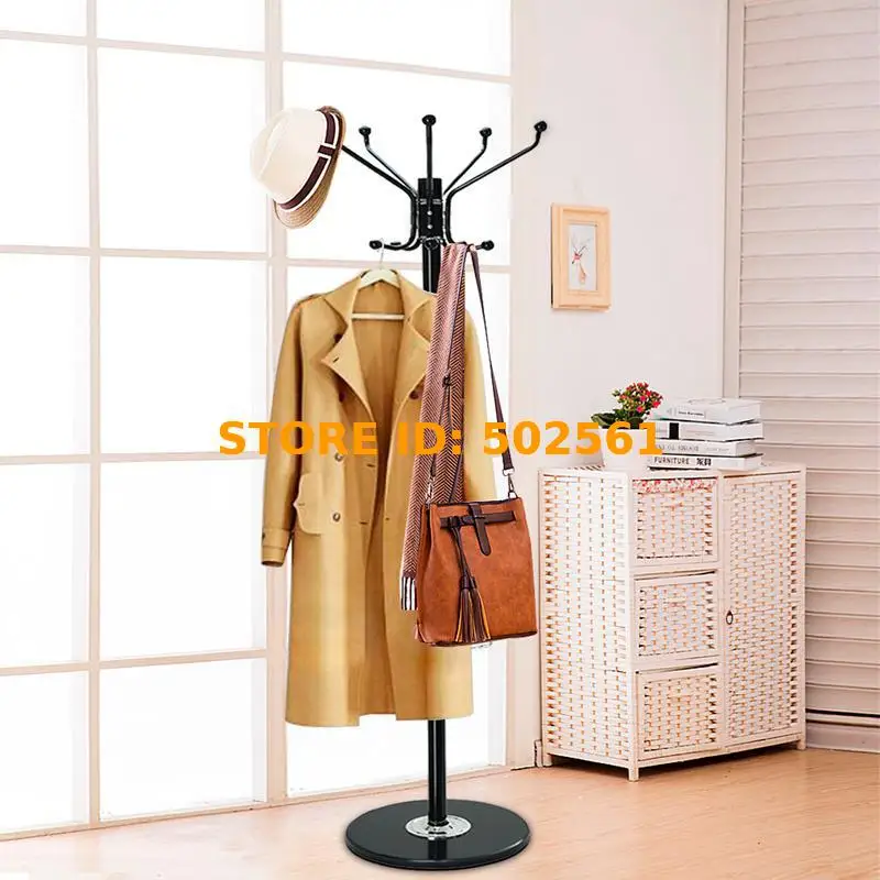 

Coat Stand Hat Clothes Jacket Umbrella Free Standing Rack Hanger Marble 12 Hooks Dropshipping