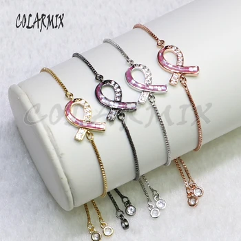 

6 Pcs Tiny charms bracelet Tie shape charms bracelet Hamsa jewelry gift for lady 5127
