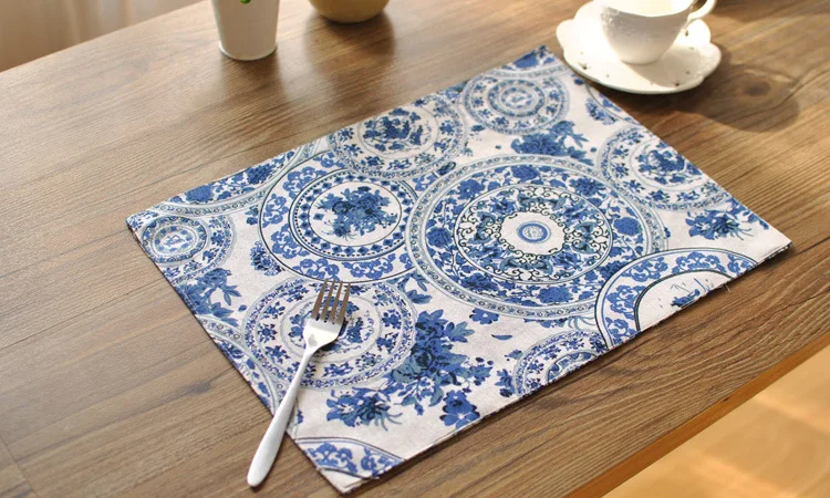 Bz801 Table Mats Tableware Mats Pads Double Thick Table Mat Cotton Orchid Cloth Placemat Insulation Pad Coasters Napkin Placemat Cloth Placemats Table Matinsulation Pad Aliexpress