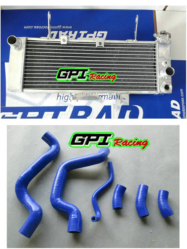 

GPI aluminum racing Radiator + blue hose for SUZUKI SV650N SV650 SV 650 650V 03 04 2003 2004 new