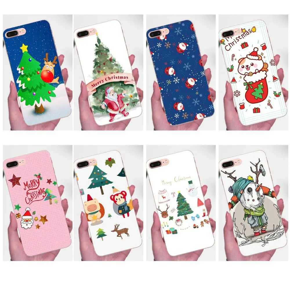 

Happy New Year Christmas Cartoon For Galaxy J1 J2 J3 J330 J4 J5 J6 J7 J730 J8 2015 2016 2017 2018 mini Pro Phone Cover Case