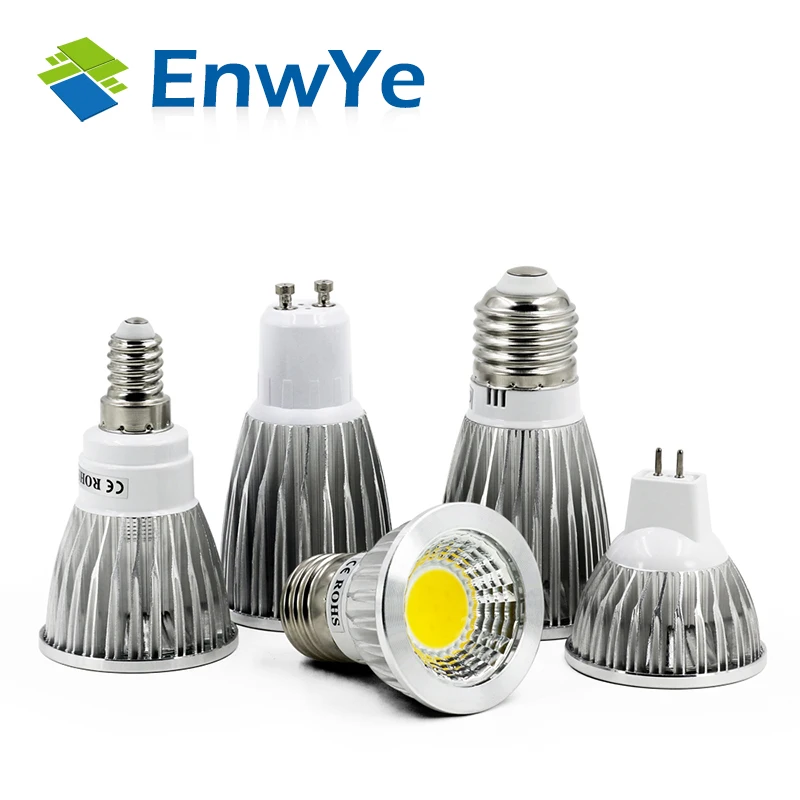 

EnwYe 5W 7W led Lamp Bulbs Light E27 E14 GU10 MR16 220V LED Bulbs Spotlight COB Bombillas Lamparas