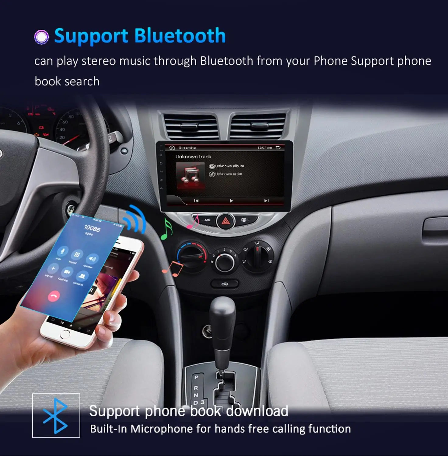 Discount Bosion Android 9.0 Car Radio Multimedia player NO dvd 2din Video Player Navigation GPS Android 4G For Hyundai verna support SWC 4