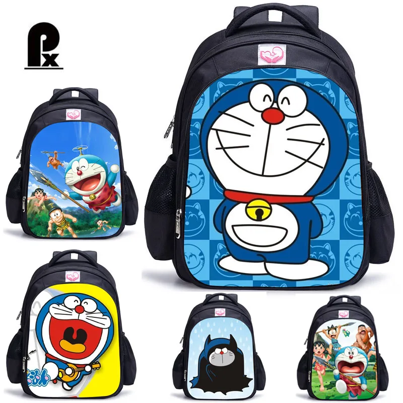 

Children School Bags Doraemon Pattern Backpack for Girls and Boy Kids Lovely Character Backpack Primary Bookbag Sac A Dos Enfant