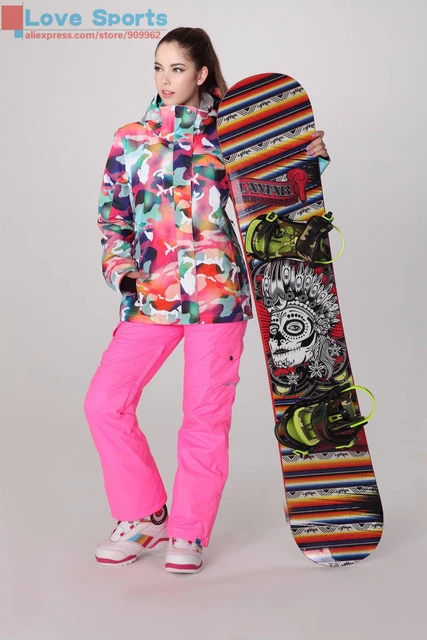 Best price at $107 Cheap Newest High Quality 10K/10K Waterproof Snow Sports Clothing Snowboarding Jacket Women Warm Cotton Skiing Jacket