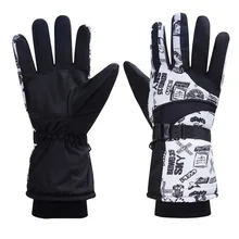 CKAHSB зимние варежки теплая для лыжного спорта перчатки мужские и женские флисовые ветрозащитные для занятий спортом на открытом воздухе верховая езда лыжные перчатки Сноуборд перчатки