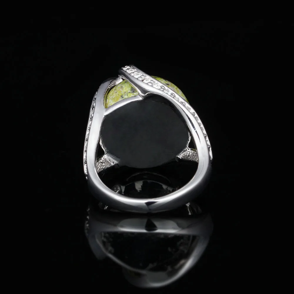 Stone Silver & Rose Gold Color Party Rings For Women Best Gift For Her (JewelOra RI101951)