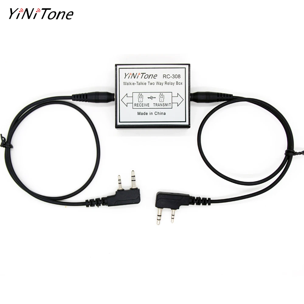 Yinitone RC-308 двухстороннее радио реле рация ретранслятор Коробка K порт для двух портативных радио Baofeng UV-5R BF-888S KENWOD TYT