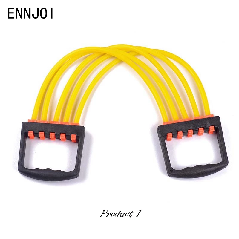 ENNJOI 5 Spring Rubber Chest Expander Gym Adjustable Arm Pulling Resistant Bandin Resistance