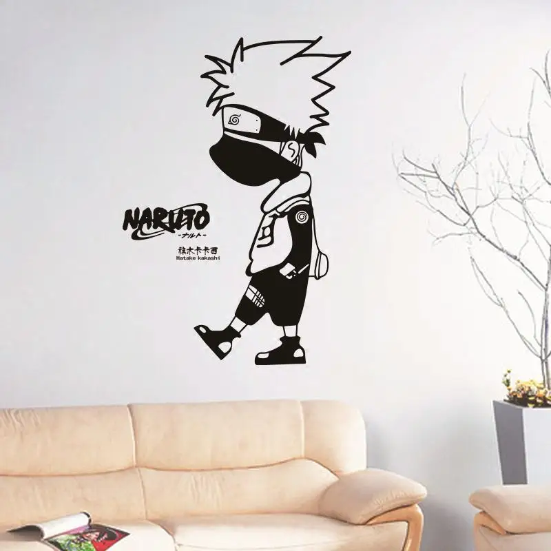 Kakash NARUTO  comics and animation Sticker Logo Decal  Vinyl Wall Decals Pegatina Quadro Parede Decor Mural  Sticker