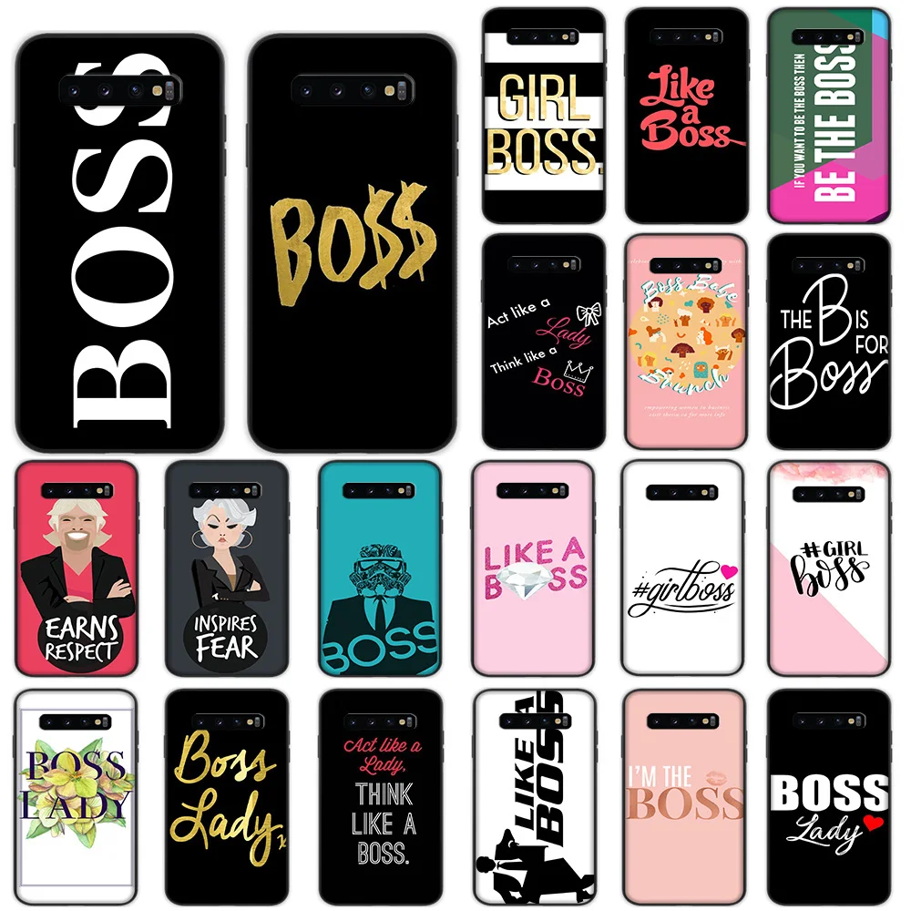 

Like A Boss Lady Soft Case for Samsung Galaxy S10 Plus S10e S7 S6 Edge S8 S9 Plus J6 Cover