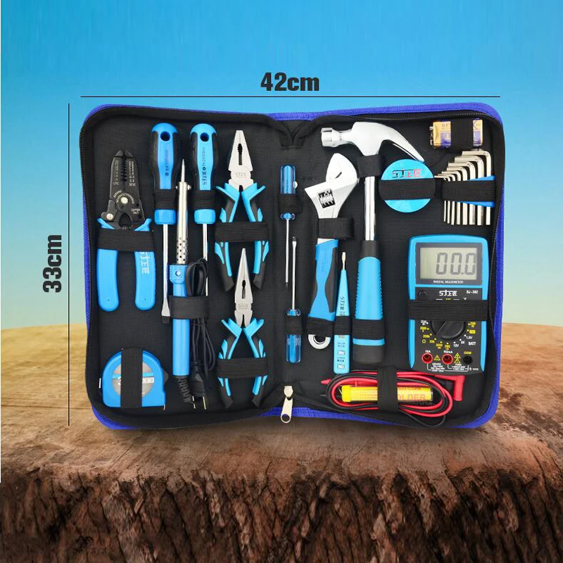 25pcs Multi-function Hardware Kit Hand Tools Household Tools Set With 382 Multimeter Electrician Tool Kit Set 25pcs Multi-function Hardware Kit Hand Tools Household Tools Set With 382 Multimeter Electrician Tool Kit Set