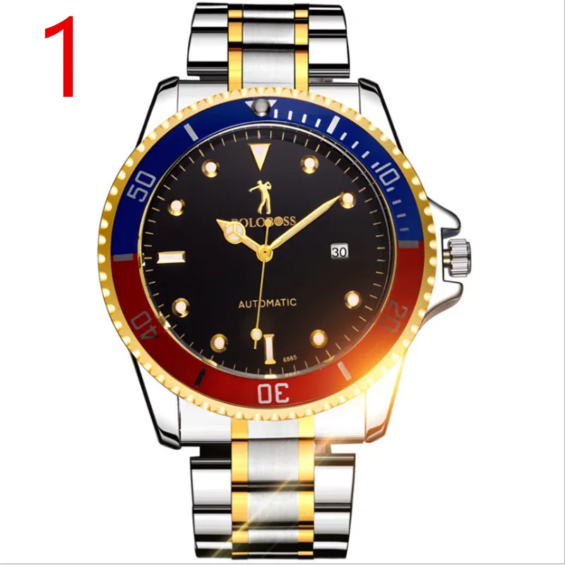 

zou's Positive brand watch men's automatic mechanical watch men's watch waterproof fashion tide watch belt really diamond Swiss